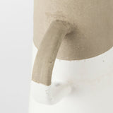 Garand White/Natural Medium Two-Toned Ceramic Jug - Ornate Home