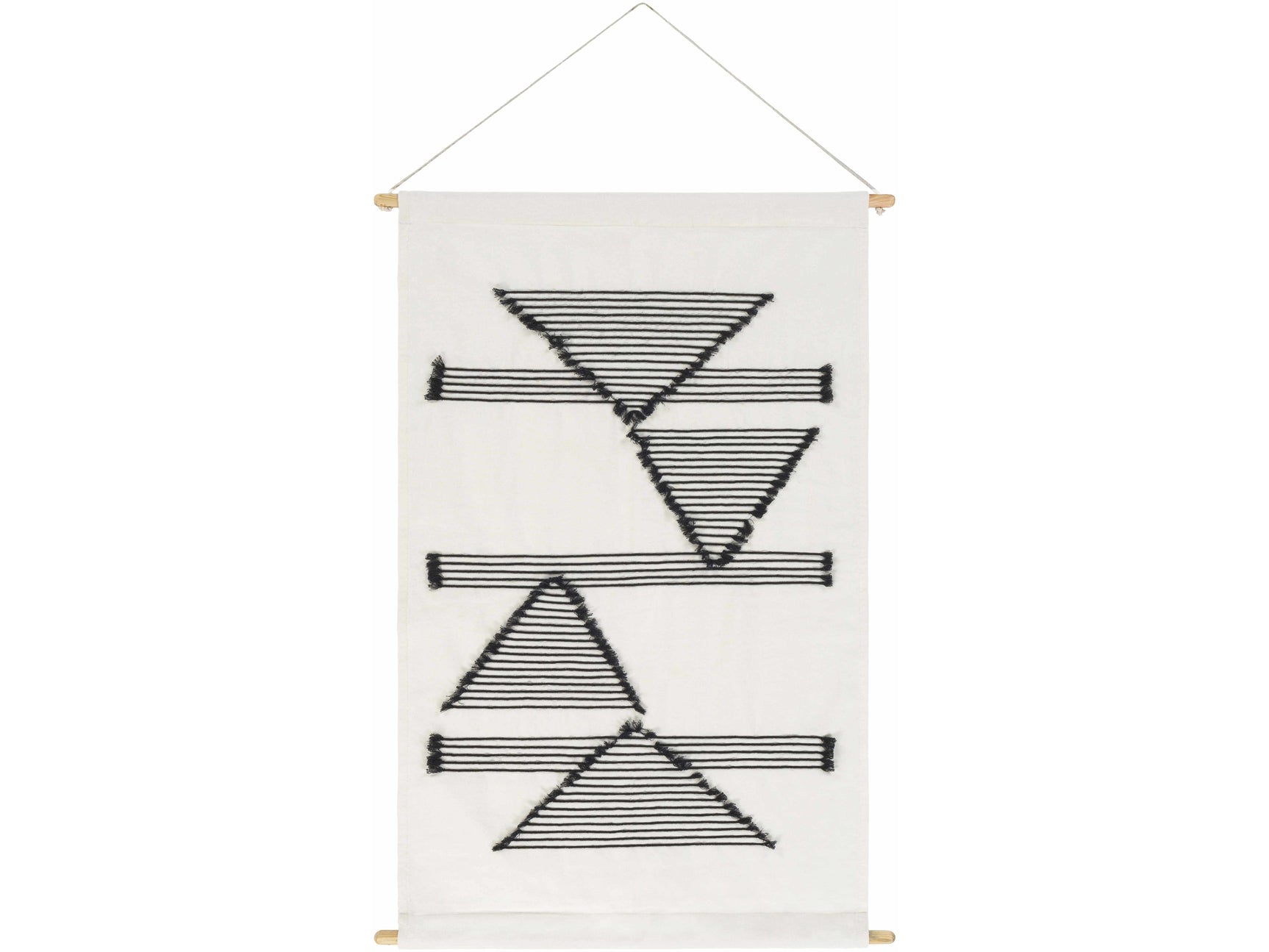 Garber Monochrome Geometric Wall Hanging - Ornate Home