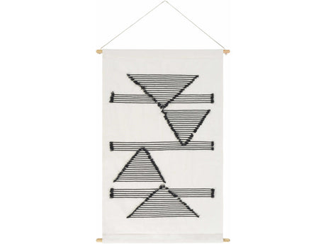 Garber Monochrome Geometric Wall Hanging - Ornate Home