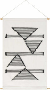 Garber Monochrome Geometric Wall Hanging - Ornate Home