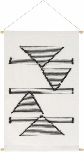 Garber Monochrome Geometric Wall Hanging - Ornate Home