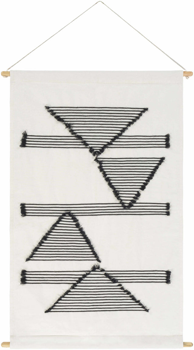 Garber Monochrome Geometric Wall Hanging - Ornate Home