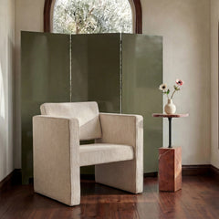 Garbo Deep Olive Lacquer Screen - Ornate Home
