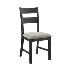 Garcia Black 6PC Dining Set with Table, 4 Chairs, and Bench - Ornate Home