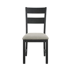 Garcia Black 6PC Dining Set with Table, 4 Chairs, and Bench - Ornate Home