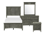 Garcia Cool Gray 4-piece Twin Bedroom Set - Ornate Home