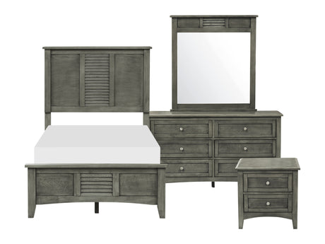 Garcia Cool Gray 4-piece Twin Bedroom Set - Ornate Home