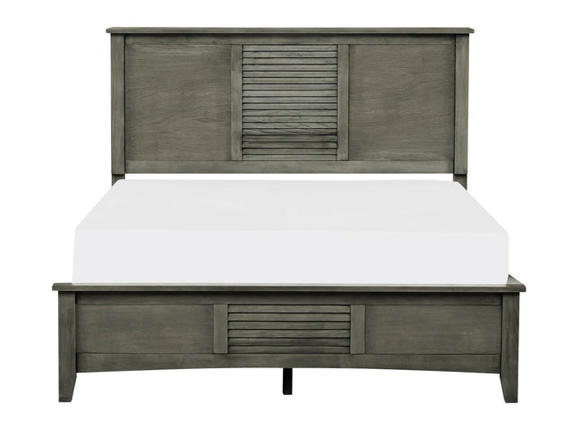 Garcia Gray Queen Bed - Ornate Home