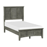 Garcia Gray Twin Bed - Ornate Home