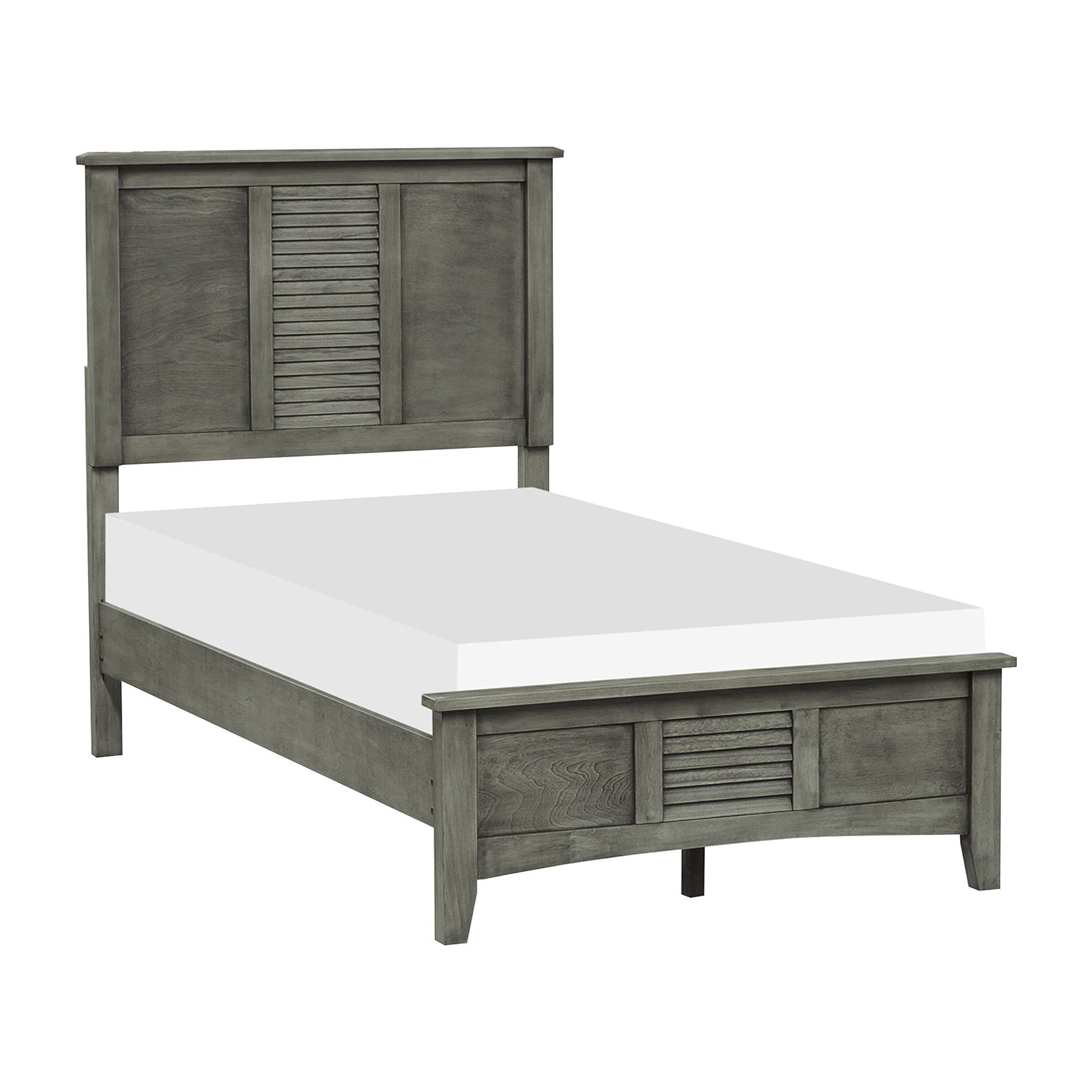 Garcia Gray Twin Bed - Ornate Home