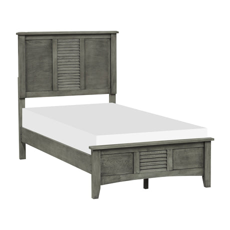 Garcia Gray Twin Bed - Ornate Home