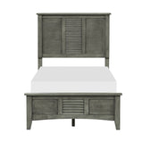 Garcia Gray Twin Bed - Ornate Home