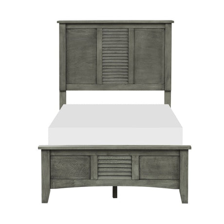 Garcia Gray Twin Bed - Ornate Home
