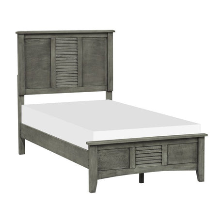 Garcia Gray Twin Bed - Ornate Home