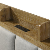 Garcia Light Aspen Brown Eastern King Bed - Ornate Home