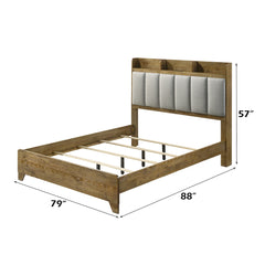 Garcia Light Aspen Brown Eastern King Bed - Ornate Home