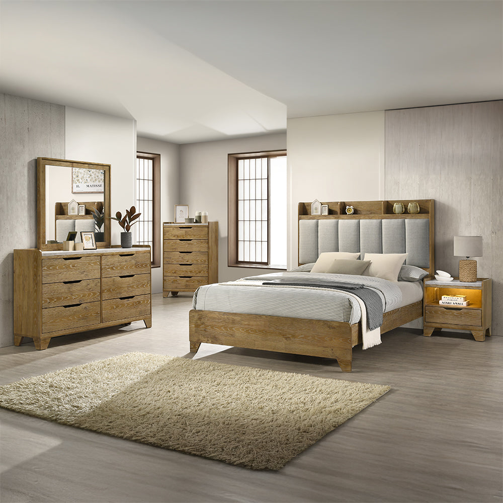 Garcia Light Aspen Brown Mirror - Ornate Home