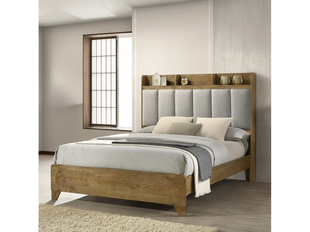 Garcia Light Aspen Brown Queen Bed - Ornate Home