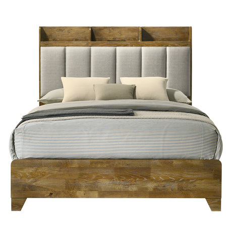 Garcia Light Aspen Brown Queen Bed - Ornate Home