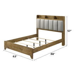 Garcia Light Aspen Brown Queen Bed - Ornate Home