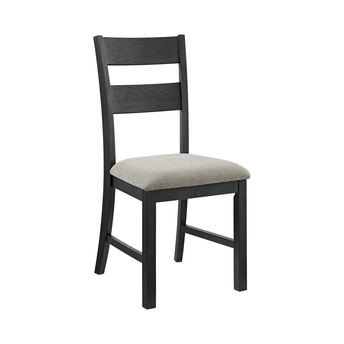 Garcia Black 3PC Dining Set with Round Drop Leaf Table and 2 Chairs - Ornate Home