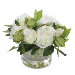 Garden Peony White Bouquet - Ornate Home