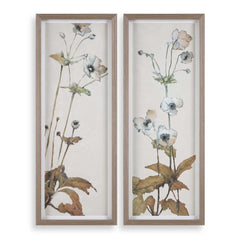 Garden Study Multicolor Framed Floral Prints (Set of 2) - Ornate Home