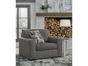 Gardiner Pewter Oversized Chair (Online Special Price) - Ornate Home