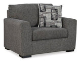 Gardiner Pewter Oversized Chair (Online Special Price) - Ornate Home