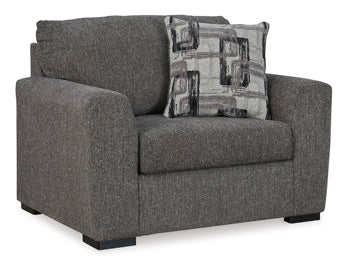 Gardiner Pewter Oversized Chair (Online Special Price) - Ornate Home