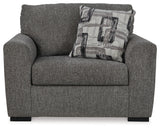 Gardiner Pewter Oversized Chair (Online Special Price) - Ornate Home