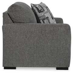 Gardiner Pewter Oversized Chair and Ottoman (Online Special Price) - Ornate Home