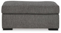 Gardiner Pewter Oversized Chair and Ottoman (Online Special Price) - Ornate Home