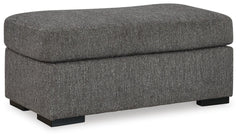 Gardiner Pewter Oversized Chair and Ottoman (Online Special Price) - Ornate Home