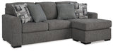 Gardiner Pewter Reversible Sofa Chaise (Online Special Price) - Ornate Home