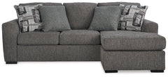 Gardiner Pewter Reversible Sofa Chaise - Ornate Home