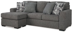 Gardiner Pewter Sofa Chaise and Ottoman - Ornate Home