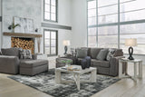 Gardiner Pewter Sofa Chaise and Ottoman - Ornate Home