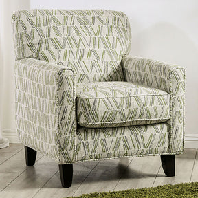 Gardner Gray/Green Chair - Ornate Home