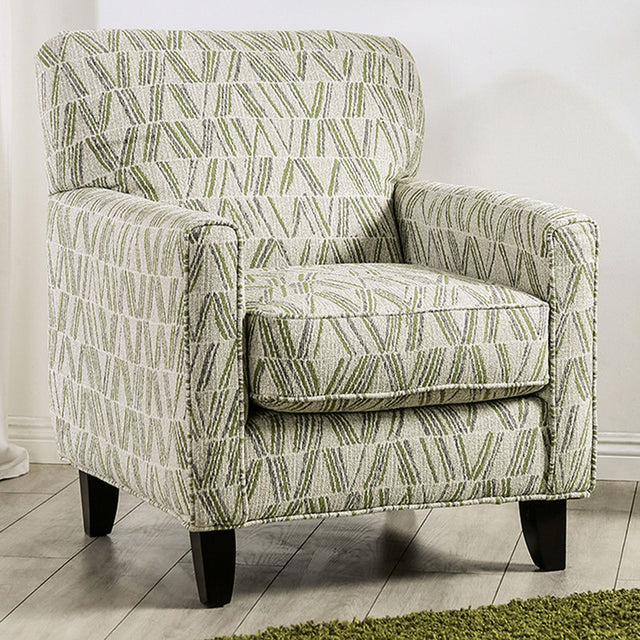 Gardner Gray/Green Chair - Ornate Home