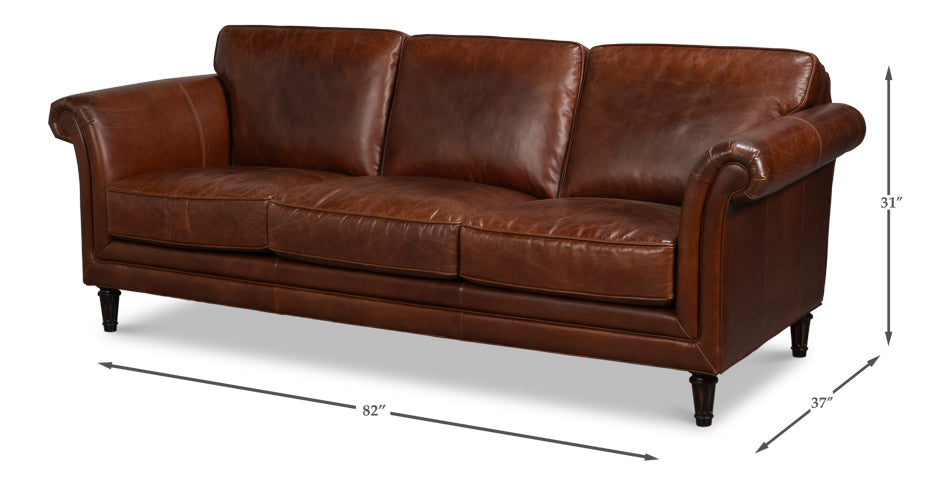 Gardner Newark Brown Sofa - Ornate Home
