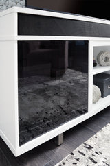 Gardoni White & Black 72" TV Stand (Online Special Price) - Ornate Home