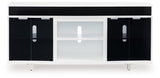 Gardoni White & Black 72" TV Stand (Online Special Price) - Ornate Home