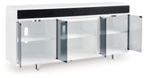 Gardoni White & Black 72" TV Stand (Online Special Price) - Ornate Home