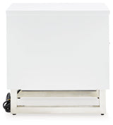 Gardoni White/Black Chairside End Table (Online Special Price) - Ornate Home