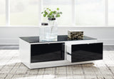 Gardoni White/Black Coffee Table (Online Special Price) - Ornate Home
