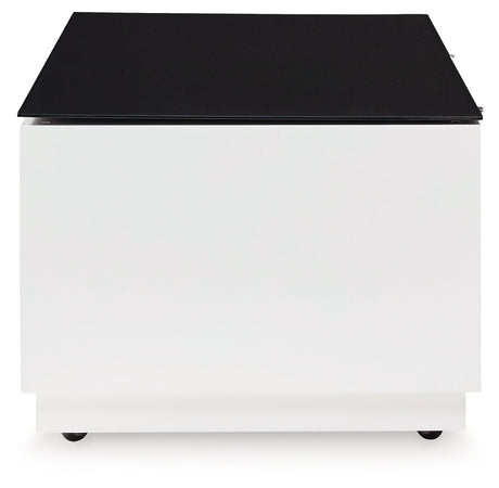 Gardoni White/Black Coffee Table - Ornate Home