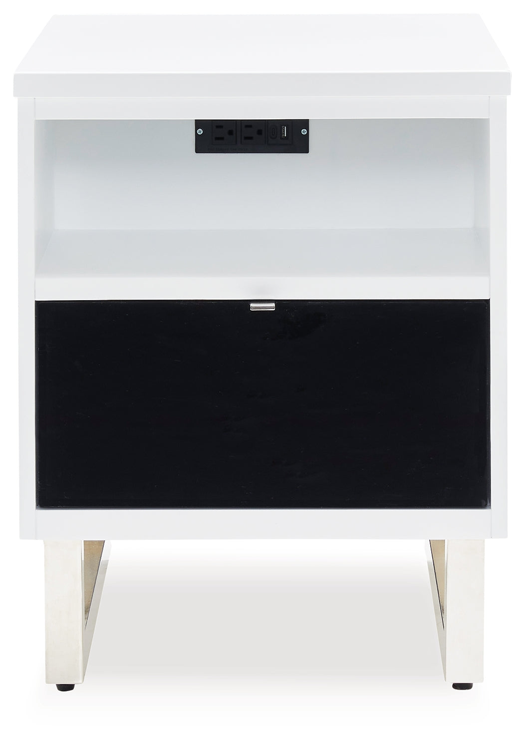 Gardoni White/Black Coffee Table and 2 Chairside End Tables (Online Special Price) - Ornate Home