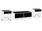 Gardoni White/Black Coffee Table and 2 End Tables - Ornate Home