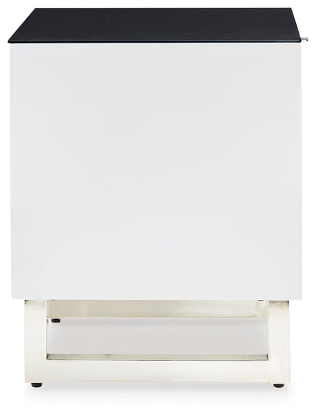 Gardoni White/Black Coffee Table and 2 End Tables - Ornate Home